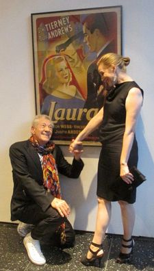 Laura Linney channeling Gene Tierney in Otto Preminger's Laura with Ian McKellen 
